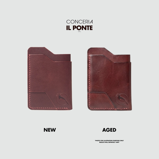 The "Mono" Innocent Cardholder - Burgundy