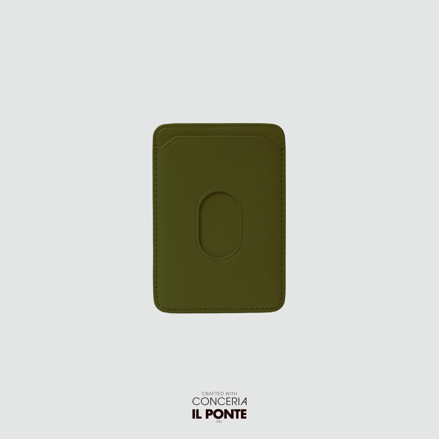 The Elfin Magnetic Card Holder - Olive