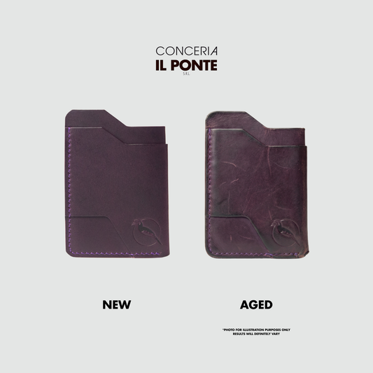 The "Mono" Innocent Cardholder - Plum