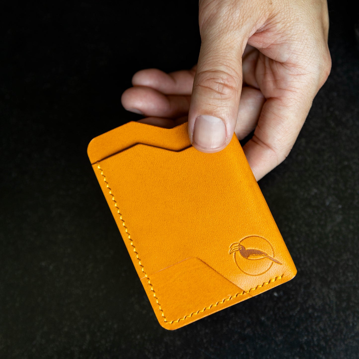 The "Mono" Innocent Cardholder - Emerald
