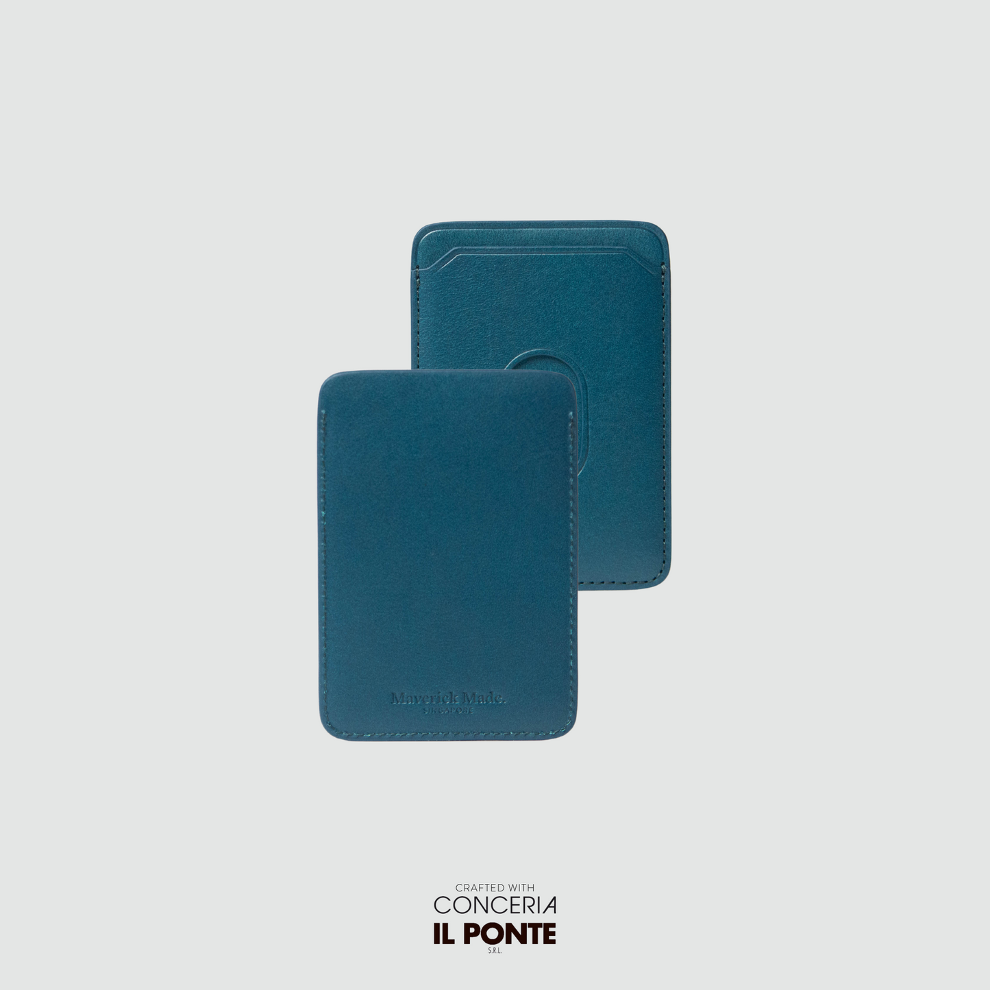 The Elfin Magnetic Card Holder - Turkey Blue