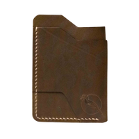 The "Mono" Innocent Cardholder - Olive Horse Hide