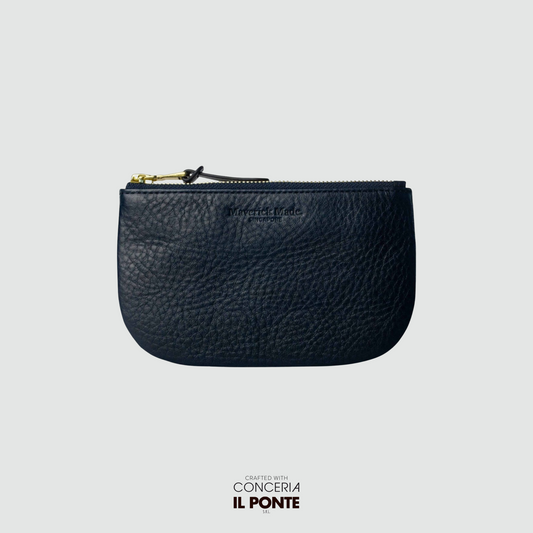 The Juniper Zipper Pouch - Indigo