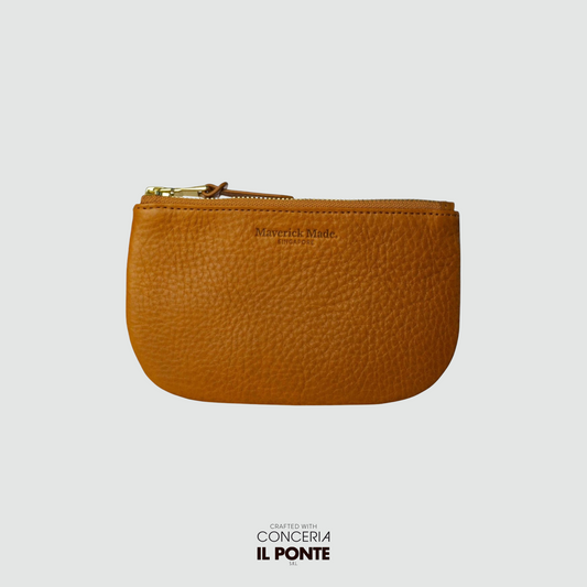 The Juniper Zipper Pouch - Tan