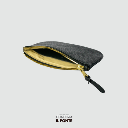 The Juniper Zipper Pouch - Black