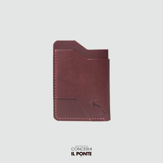The "Mono" Innocent Cardholder - Burgundy