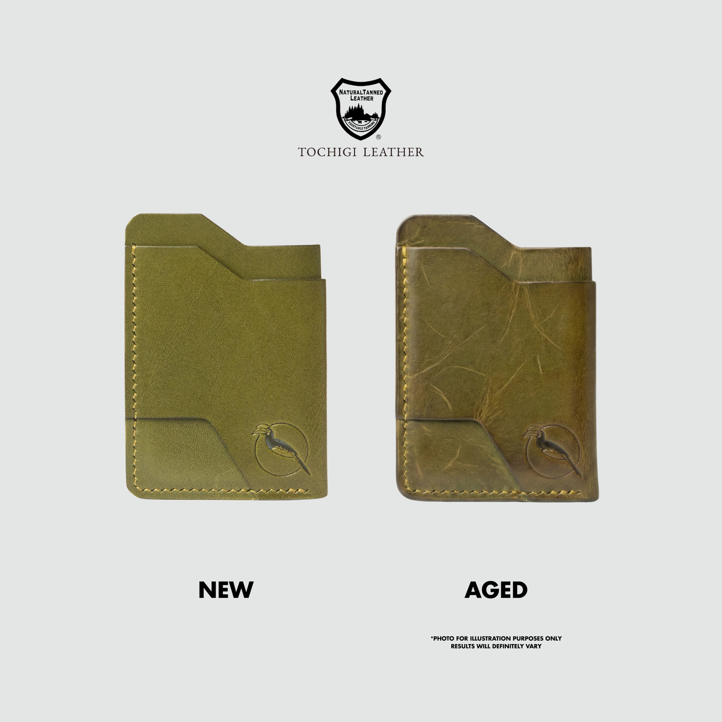 The "Mono" Innocent Cardholder - Olive