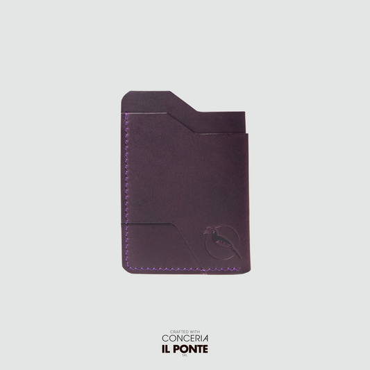 The "Mono" Innocent Cardholder - Plum