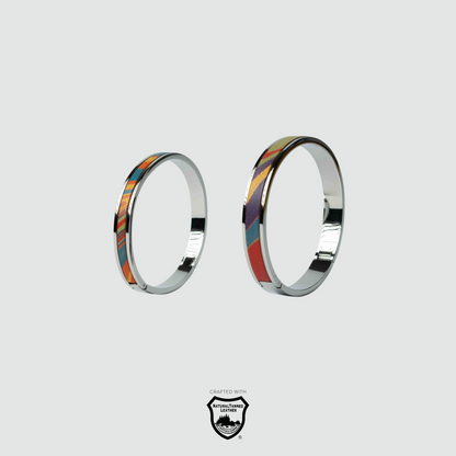 Pride Wrist Cuff - Marbled Calfskin