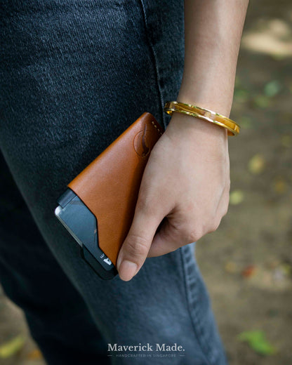 Croco Wrist Cuff - Himalayan Tan