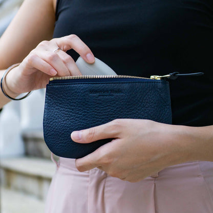 The Juniper Zipper Pouch - Tan