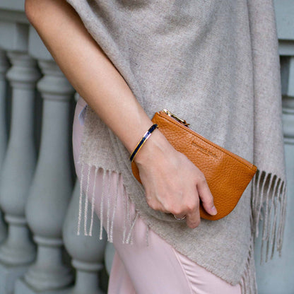 The Juniper Zipper Pouch - Tan